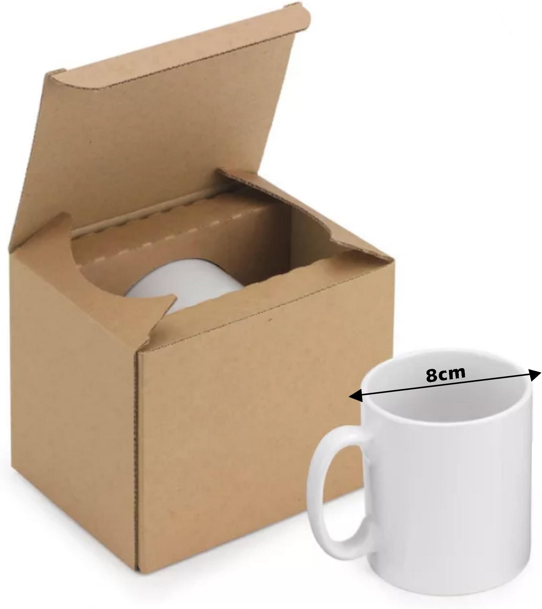 MUG POSTAGE BOXES - Strong Crash Lock Cardboard Postal Shipping Cup Gift Box (1)