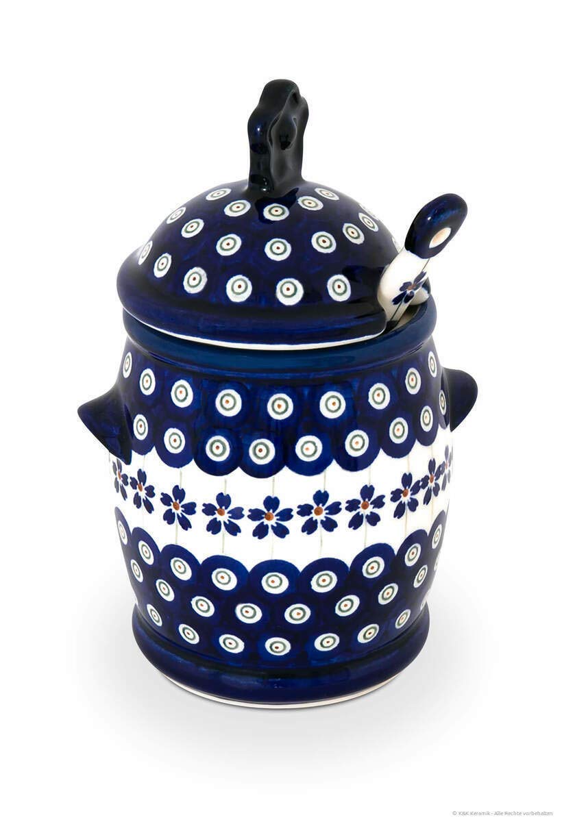 Bunzlauer Keramik honigbehälter d'exception fait main, céramique de prestige 1848 1849-166A