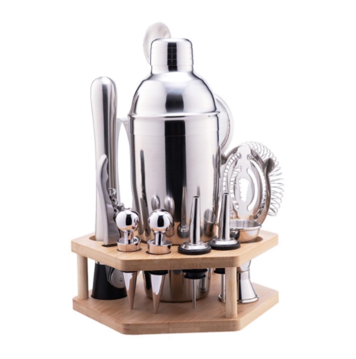 Shaker Cocktail 13pcs Cocktail Shaker Making Set Bartender Kit Barre in Acciaio Inossidabile Strumento Accessori per Feste A Casa Bar Set(350ml)