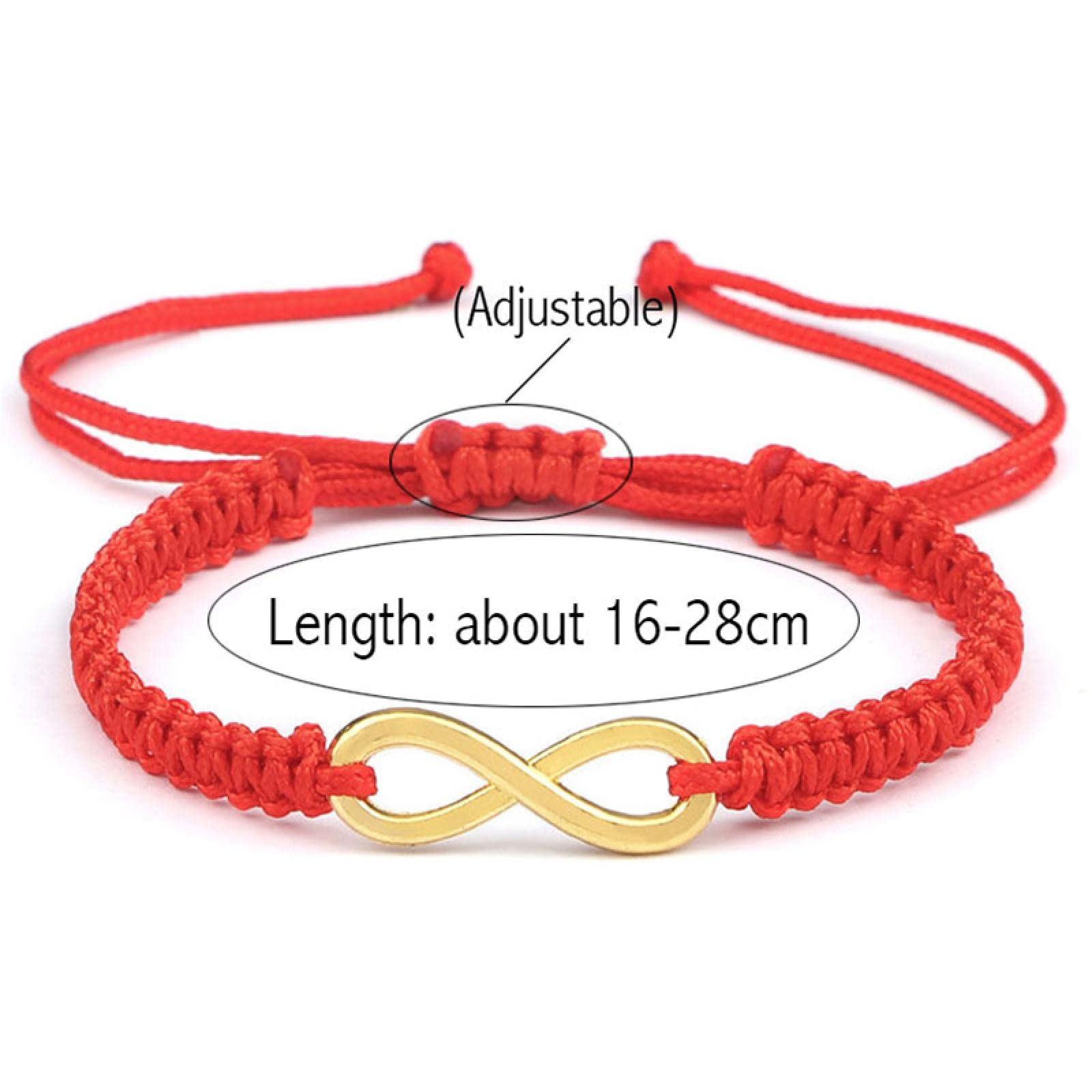 GXNRHG MOCHAMIK Bysonglezai Pulseras para Hombre Mujer Charm Pareja Cuerda Trenzada Hecha a Mano Infinito Amistad Brazaletes Ajustables para Mujeres Hombres Moda s