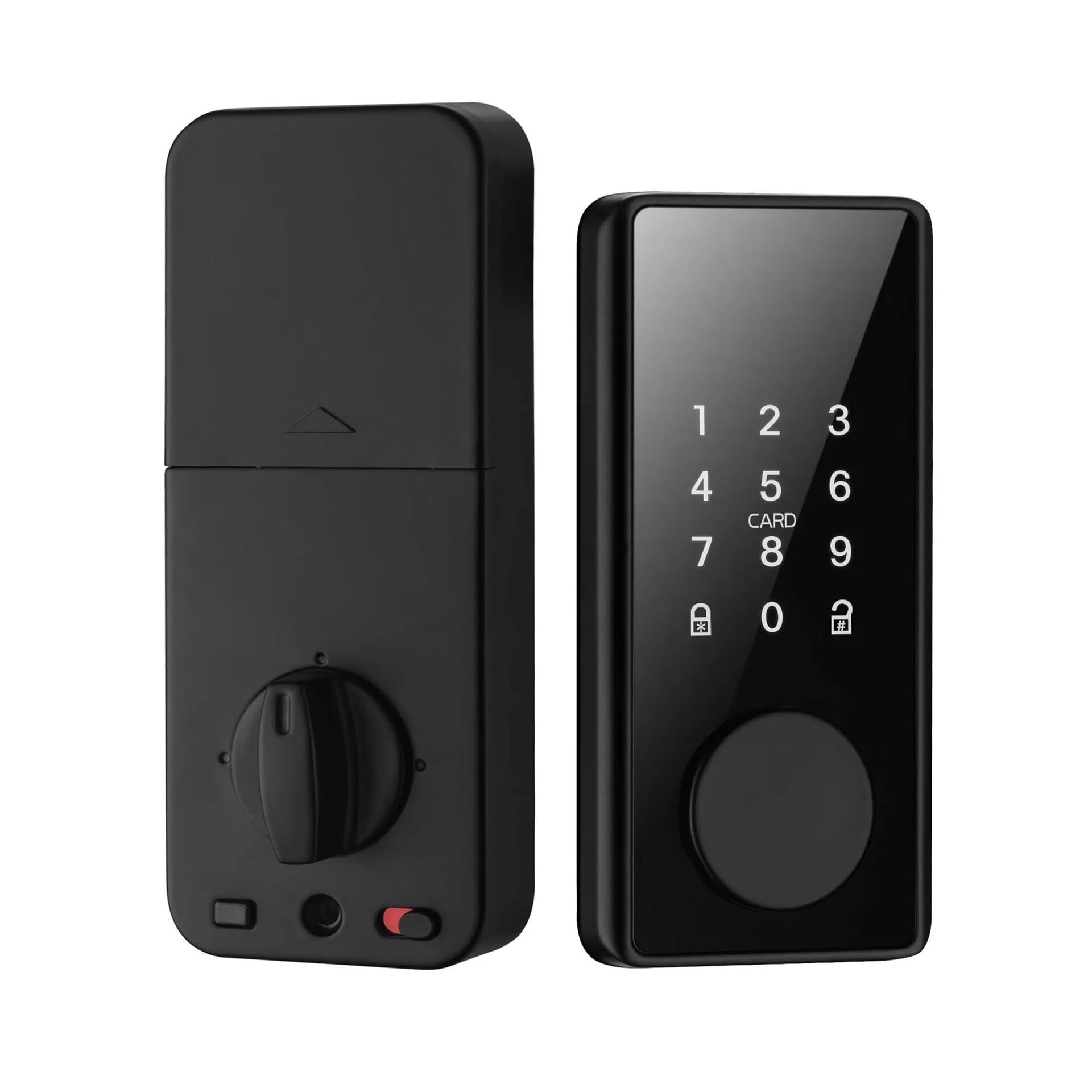 CVFRDD Smart Door Knob, Smart Deadbolt Locks Of Tuya App Biometric Finrprint Password Keyless Entry Front Door Lock Keyless Entry Door Handle(Kit9 TTlock)