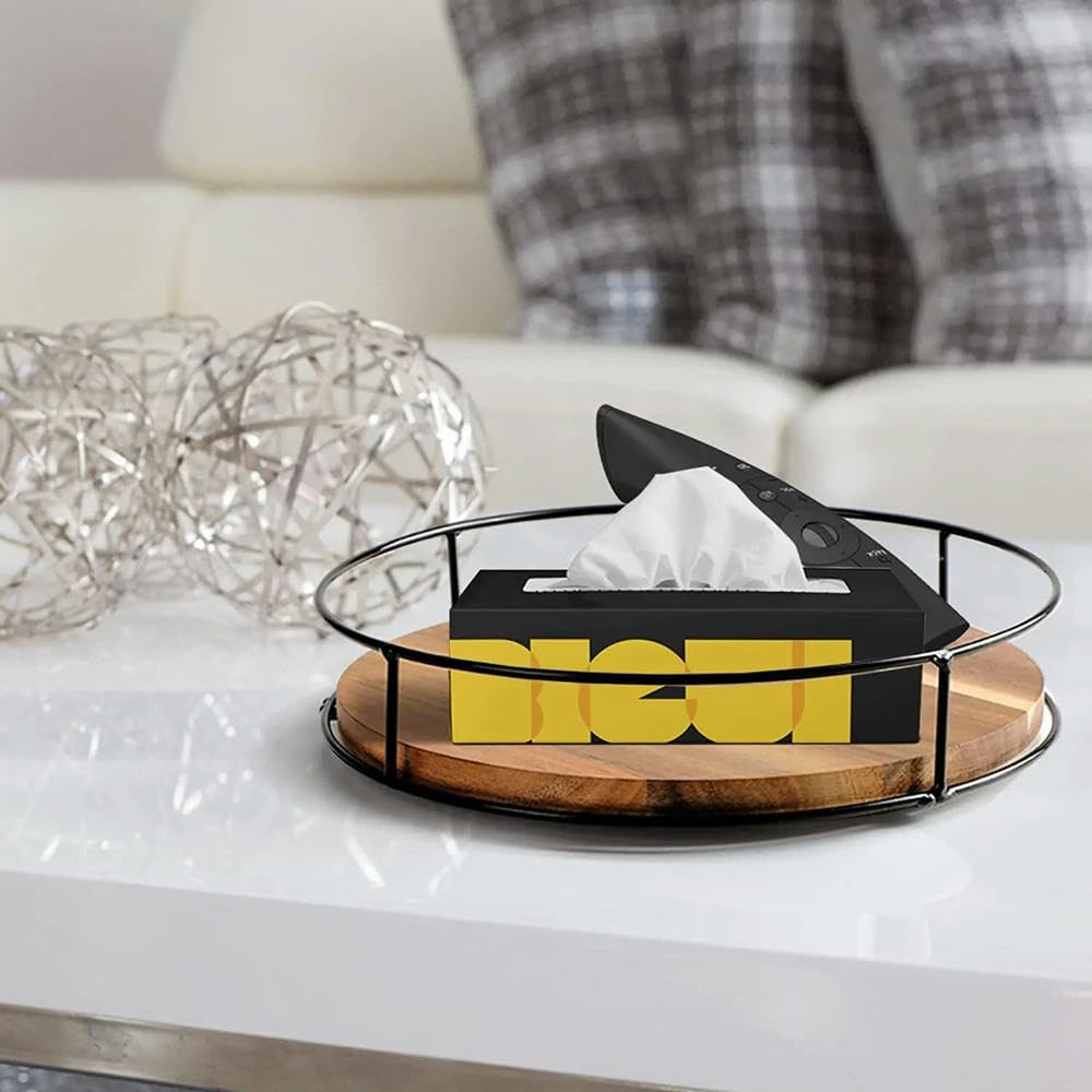 Lazy Susan Plateau tournant à 360 degrés pour cuisine, garde-manger et salle à manger – Design peu encombrant
