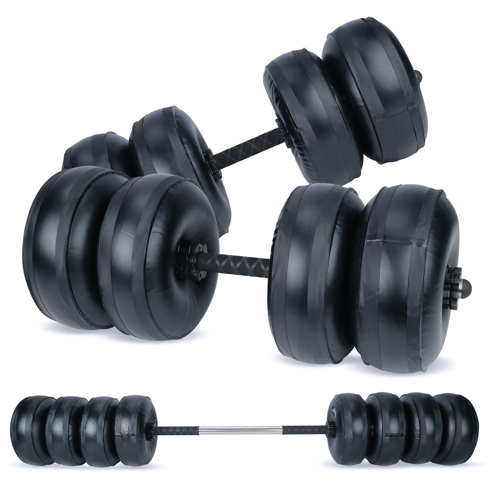 Amazon | DEIRIS 可変式ダンベル 3 IN 1 バーベルセット 10KG 20KG