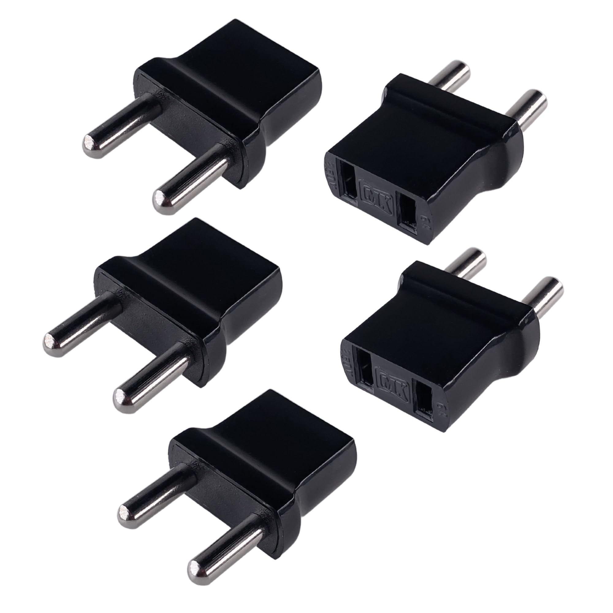 MX Universal Conversion (2 Pin Flat Plug) USA, Japan, China, Taiwan, Thailand,Thailand, Europe, Italy, Indonesia and Korea to India (Type -D) - MX -94 Pack of 5-image-30