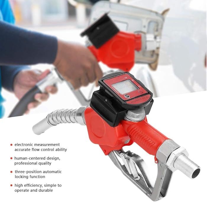 Buy 1"BSPT/NPT Digital Fuel Nozzle Gun,Auto Shut Off Control Kerosene