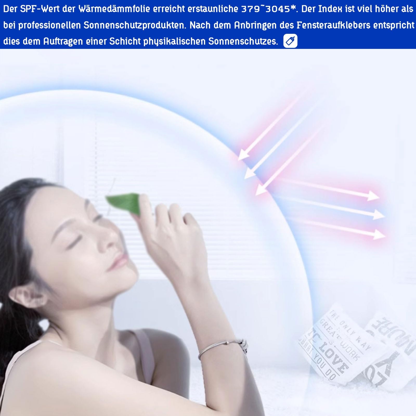 Selbstklebend Spiegelfolie Sonnenschutzfolie Blickdicht Fensterfolie UV-Schutzfolie Einwegperspektive Sichtschutzfolie Hitzeschutz Blendschutzfolie Thermofolie für Innen Glas Fenster & Tür(Rei