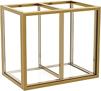 Vista 9 de NIUBEE Soporte acrílico para bolígrafo, 2 compartimentos, organizador de lápices negro para encimera, almacenamiento de accesorios de escritorio