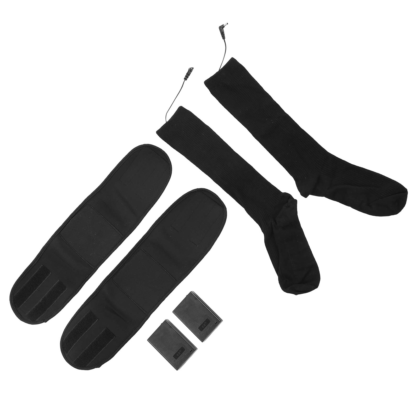 Paire de Chaussettes chauffantes électriques en Coton Chauffe-Pieds Thermique 6 AA alimenté 50 degrés Celsius Chauffage pour l'hiver en Plein air Ski Camping Cyclisme Pieds froids