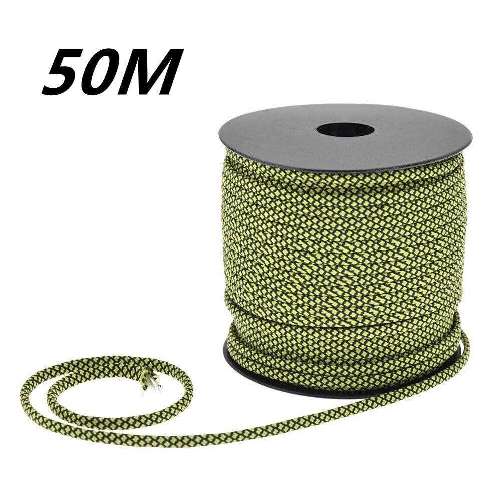 50 M 1 Roll4 Mm 7 Stand Cores Paracord for Survival Parachute Cord Lanyard Camping Climbing Rope Hiking Clothesline