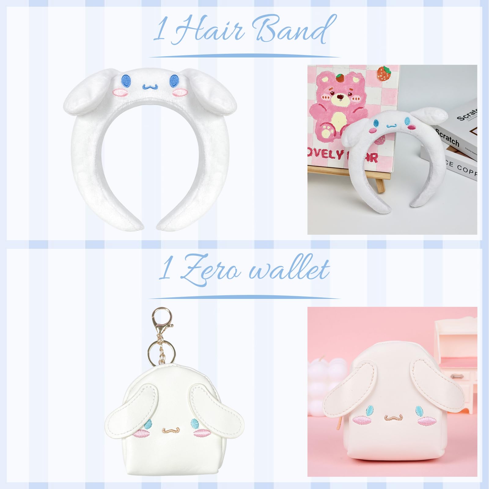 NlsqUK Cartoon Sanrio Headband Set - Image 2