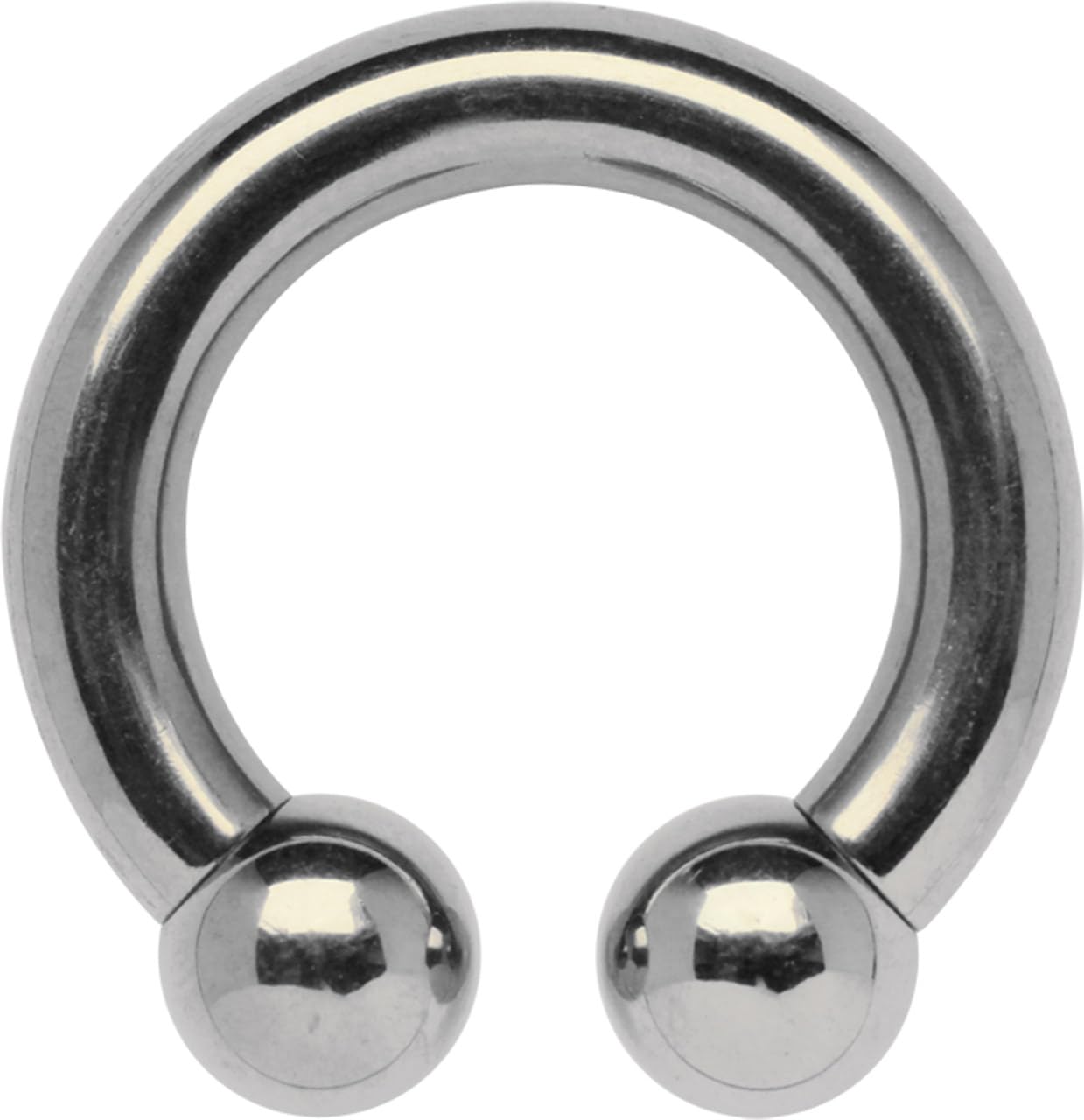 Intimpiercing Titan Piercing Gewindering, Circular Barbell CBR in 6,0 mm + 10 mm Kugeln