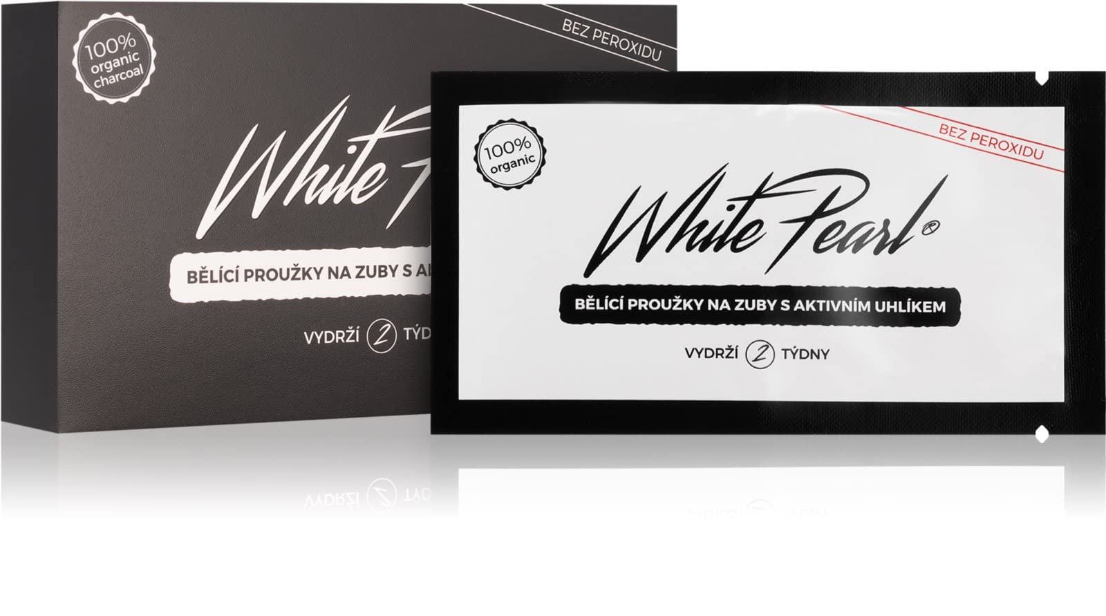 White Pearl Charcoal teeth whitening strips