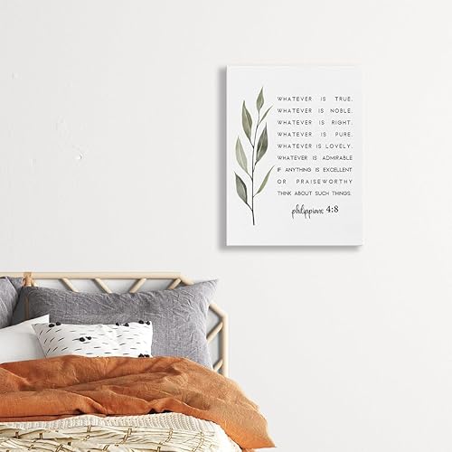 Miniatura 4 de Lienzo motivacional con versículo bíblico, arte de pared, decoración de granja, afirmación, escritura, impresiones en lienzo religiosas, decoración
