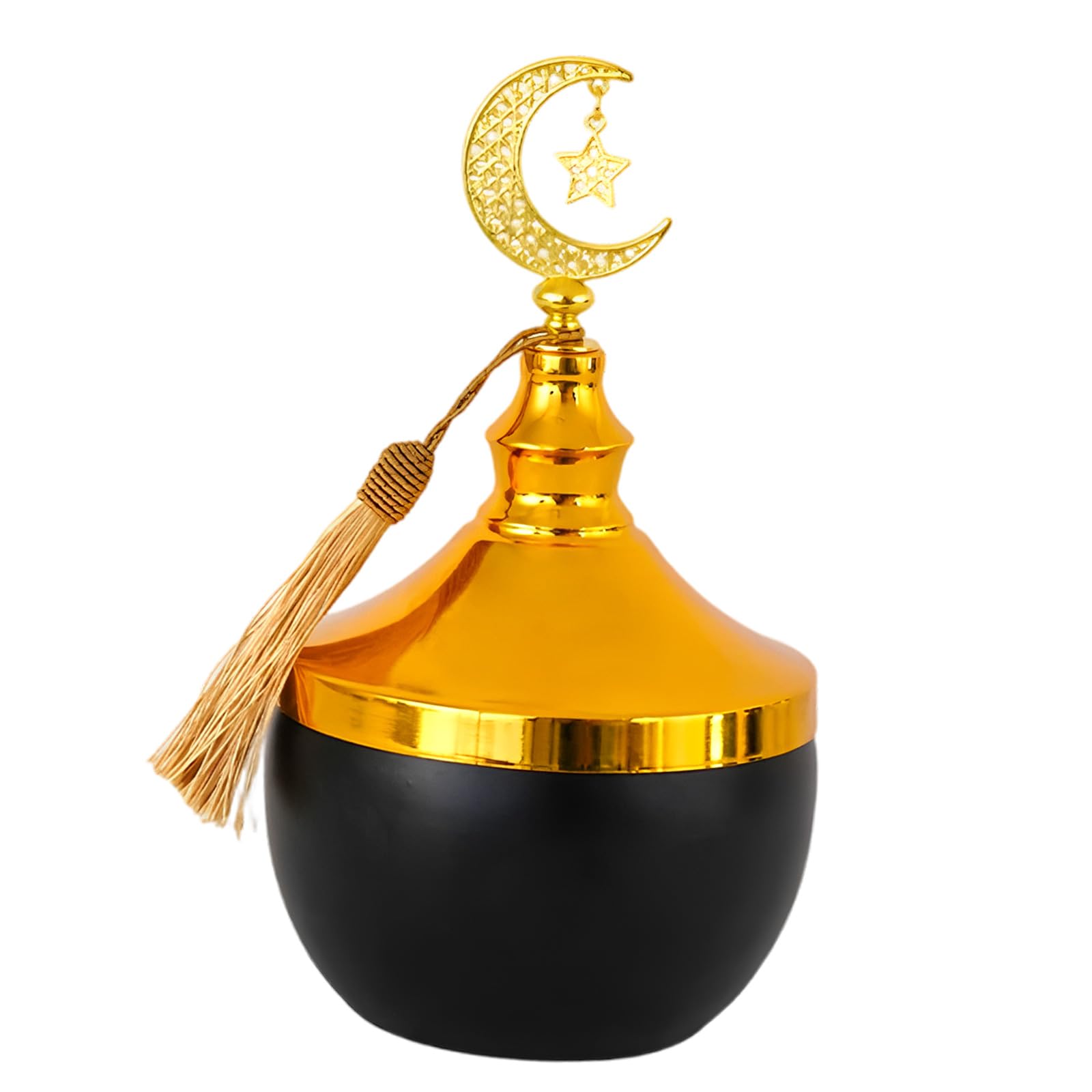Xjdzineq Multipurpose Ramadans Metal Storage Jar with Lid for Candy Dry Fruit and Small Item Jewelry Organization Muslims Festival Muslims Festival Decor Container