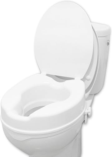 Rehausseur WC 10 cm avec couvercle, pinces latérales PEPE Mobility