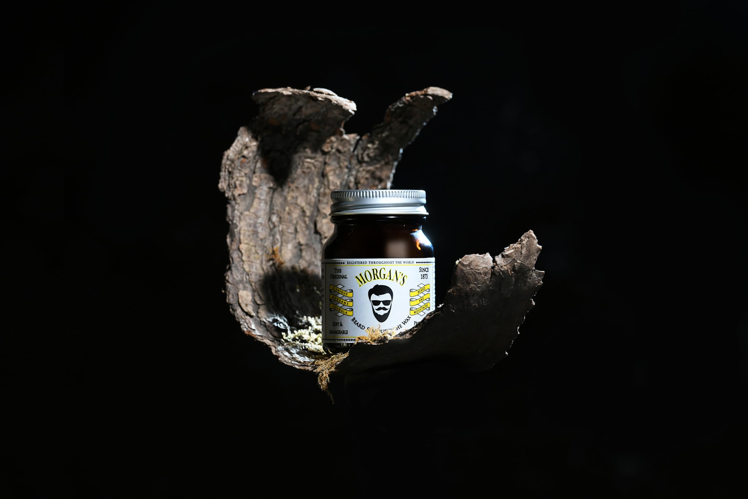 Morgan's Pomade Cera para Barba y Bigote con Ingredientes Naturales, Modela y Acondiciona la Barba con Aceite de Jojoba, Aroma Masculino 50g