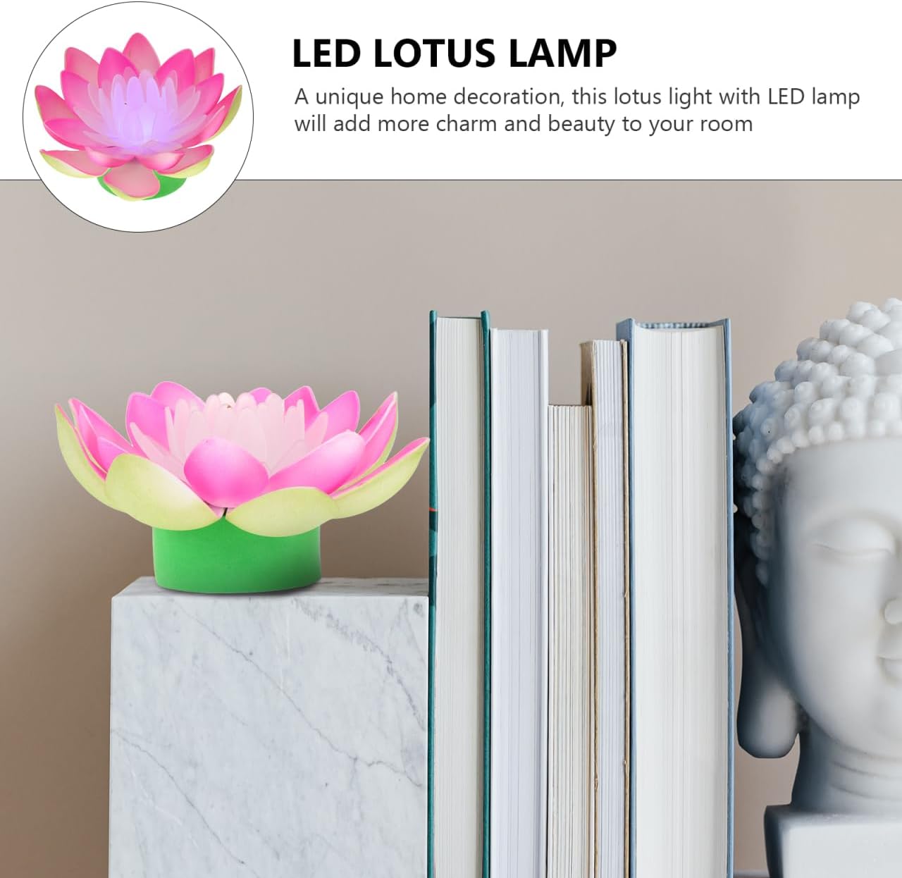 Lotus Light for Altar 3pcs Colorful Lotus Lantern Light up Buddhist Lamp Led Buddha Lamp Flower Pond Led Pot Lights Wedding Ceremony Decorations Lotus Lamp Decoration Decorate Pink Eva Battery