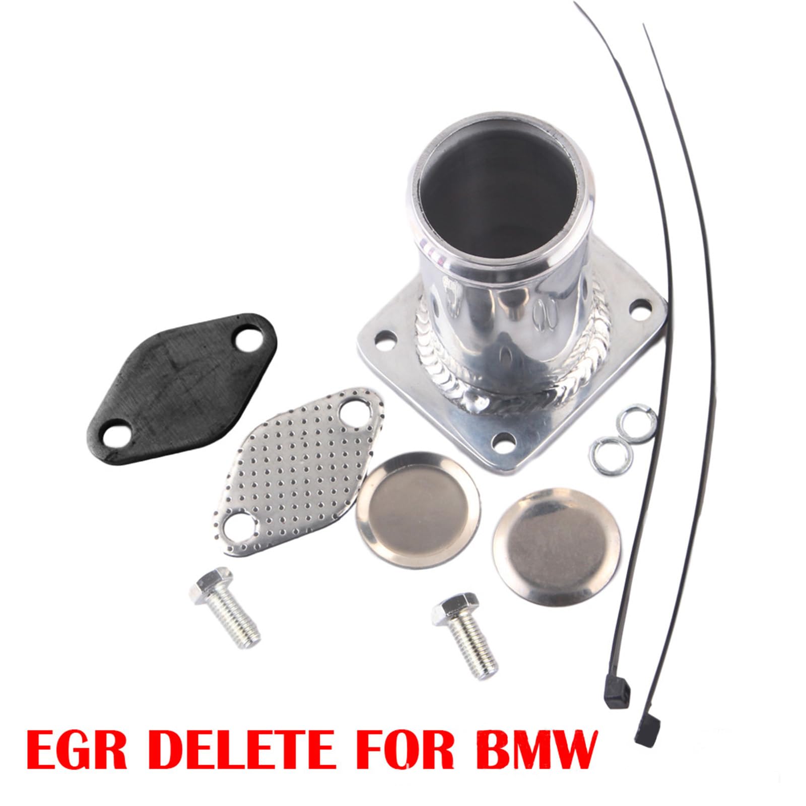 Kit di bouchage EGR per Fit for BMW Diesel (Serie M47, M57), Compatibile con E46/E39/E53/E83/E38/E65/E71, Rimuovi EGR, Turbo pi Veloce, 1x Kit