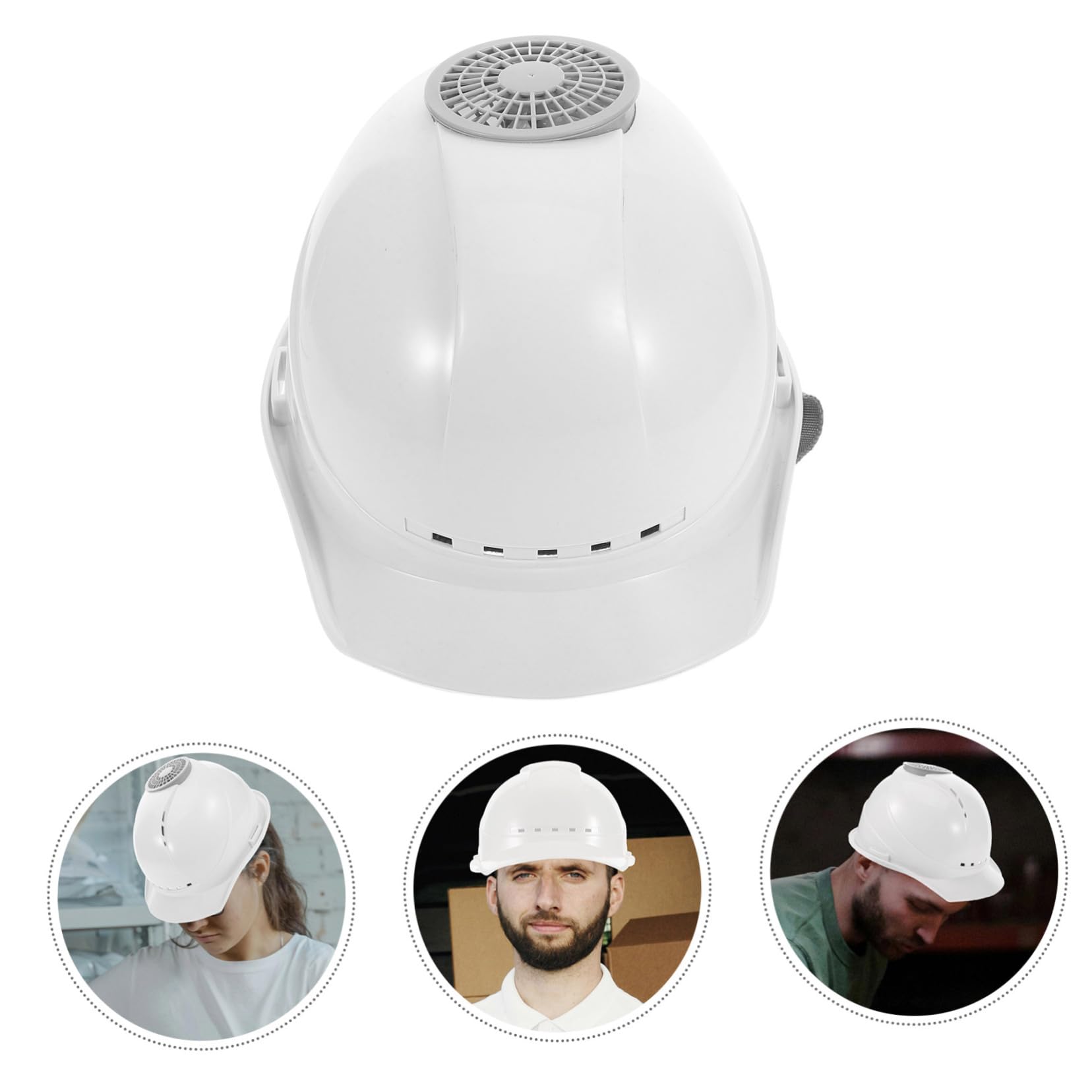 Cabilock Casco De Seguridad para Construcción con Ventilador Y Carga USB, Casco De Trabajo Refrigerado para Construcción Y Mejoras del Hogar, Color