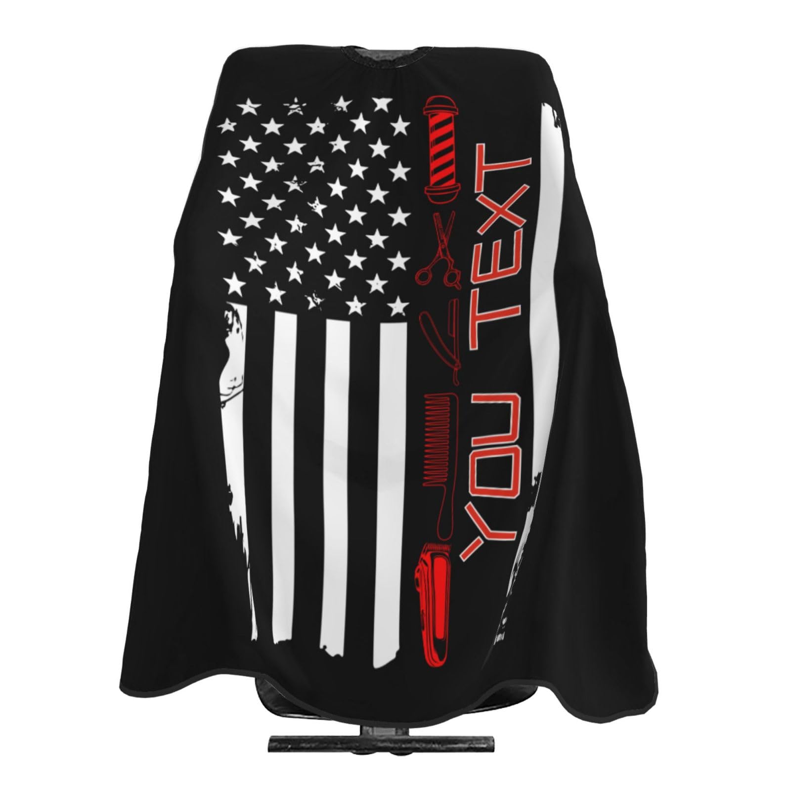 Custom Barber Cape for Men Personalized Logo Text Professional Hair Cutting Cape Customized Salon Haircut Apron