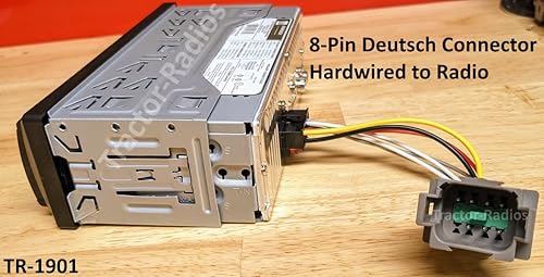 Tractor-Radios Caterpillar Plug & Play - Radio de tractor Bluetooth Loader Dozer Excavator Cat TR-1901 12v