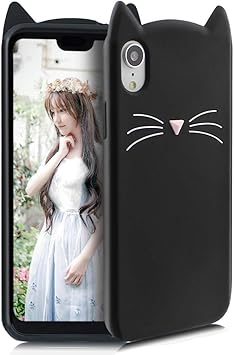 Amazon Co Jp Iphone Xr ケース シリコン 猫 かわいい ディズニー キャラクター 耐衝撃 傷防止 レンズ保護 ソフト Tpu 携帯カバー Iphoneケース 6 1インチ Iphone Xr 6 1インチ ブラック 家電 カメラ