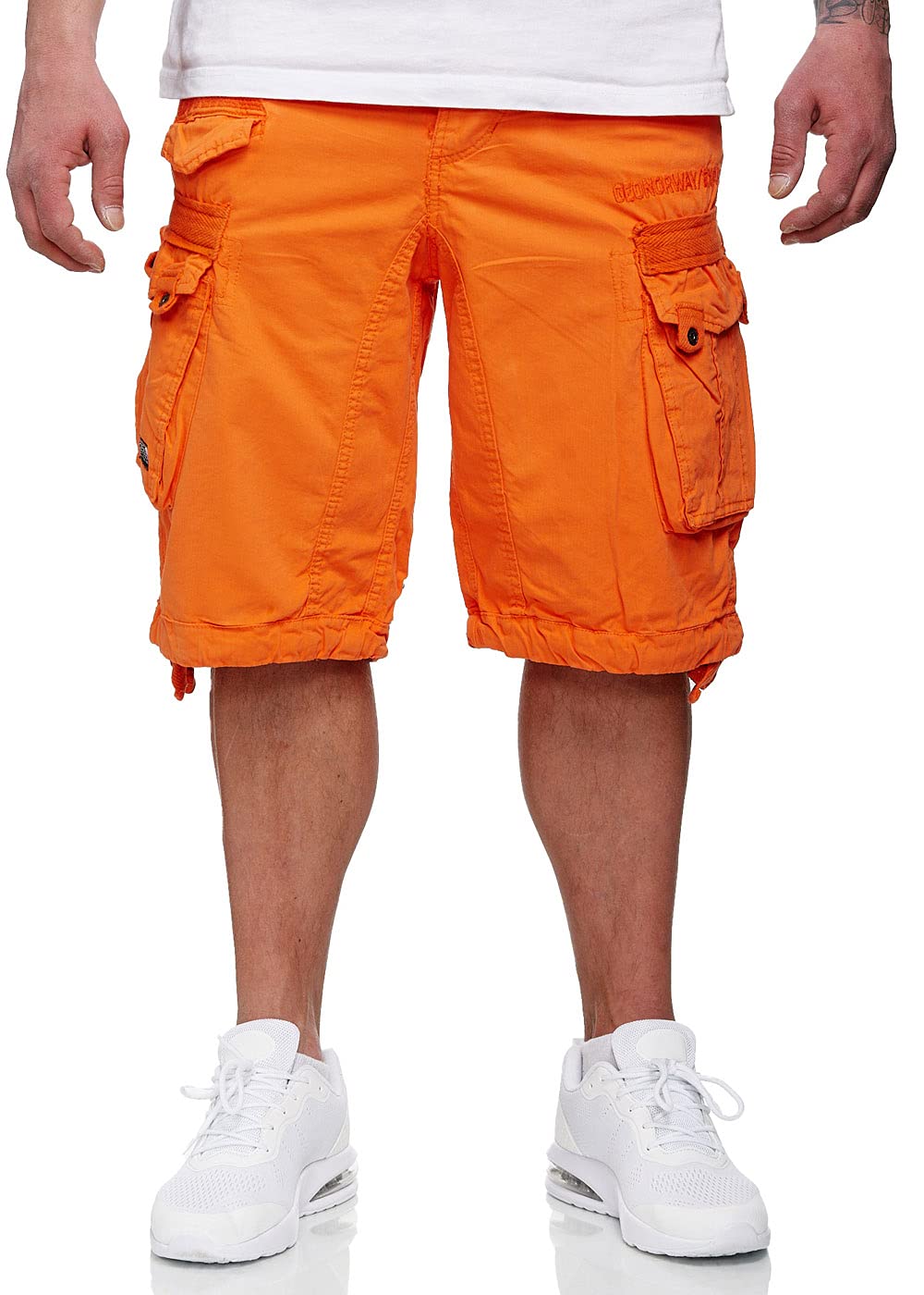 Geographical Norway Color Short pour Homme avec Ceinture