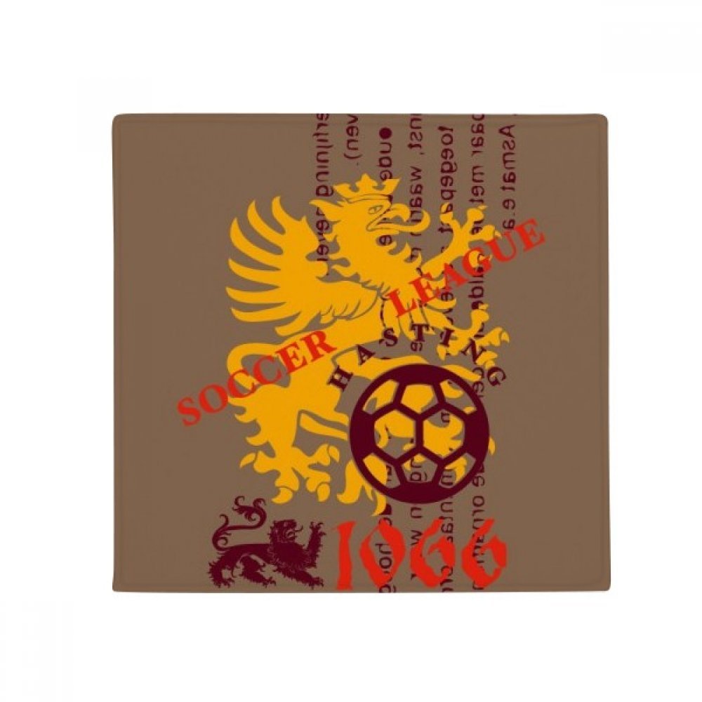 Tapis de football dragon médiéval 50x50cm antidérapant multicolore pour sol