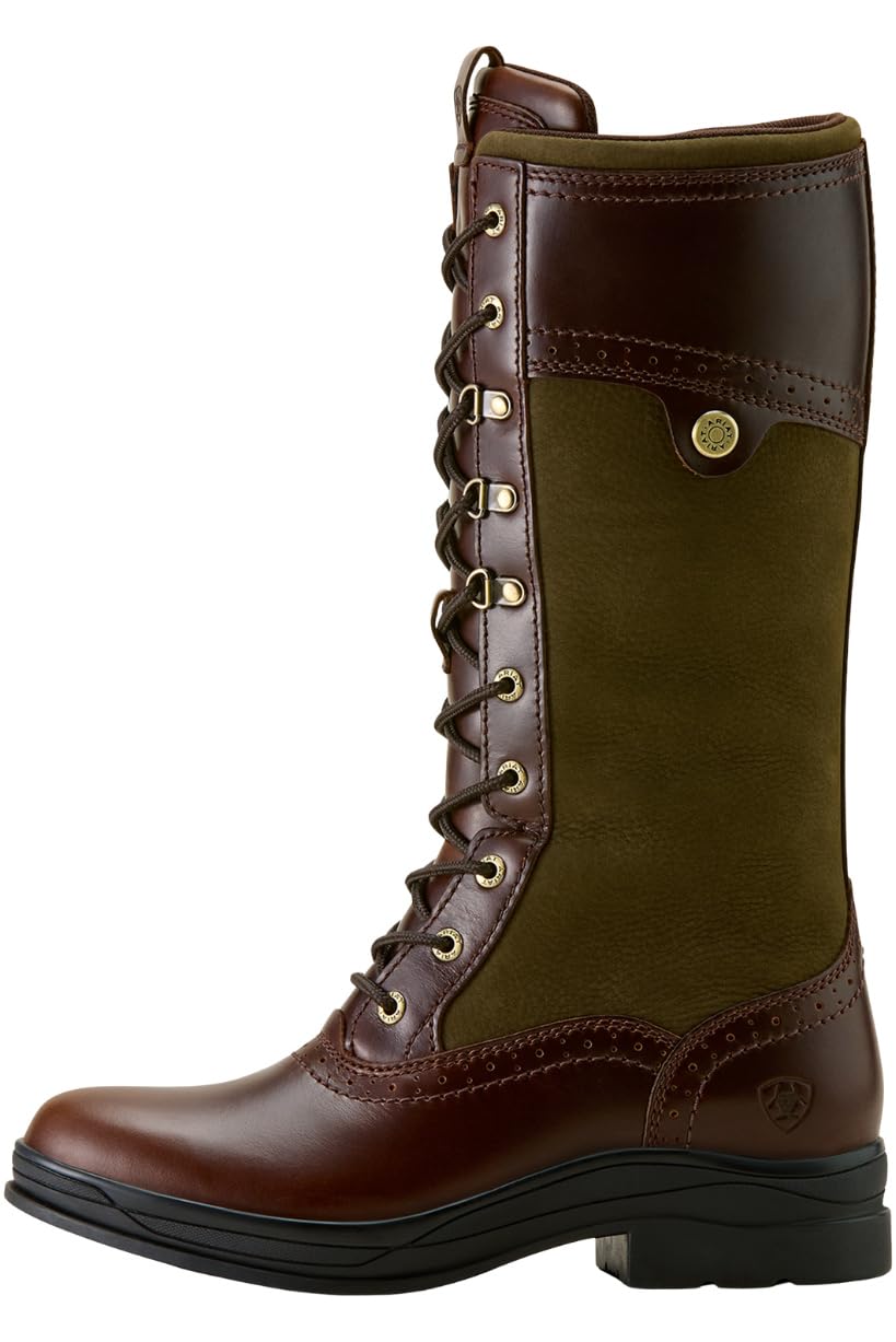 ARIAT Wythburn II H20 wasserdichte Damen-Stiefel, Tabacco Brown/Olive Night