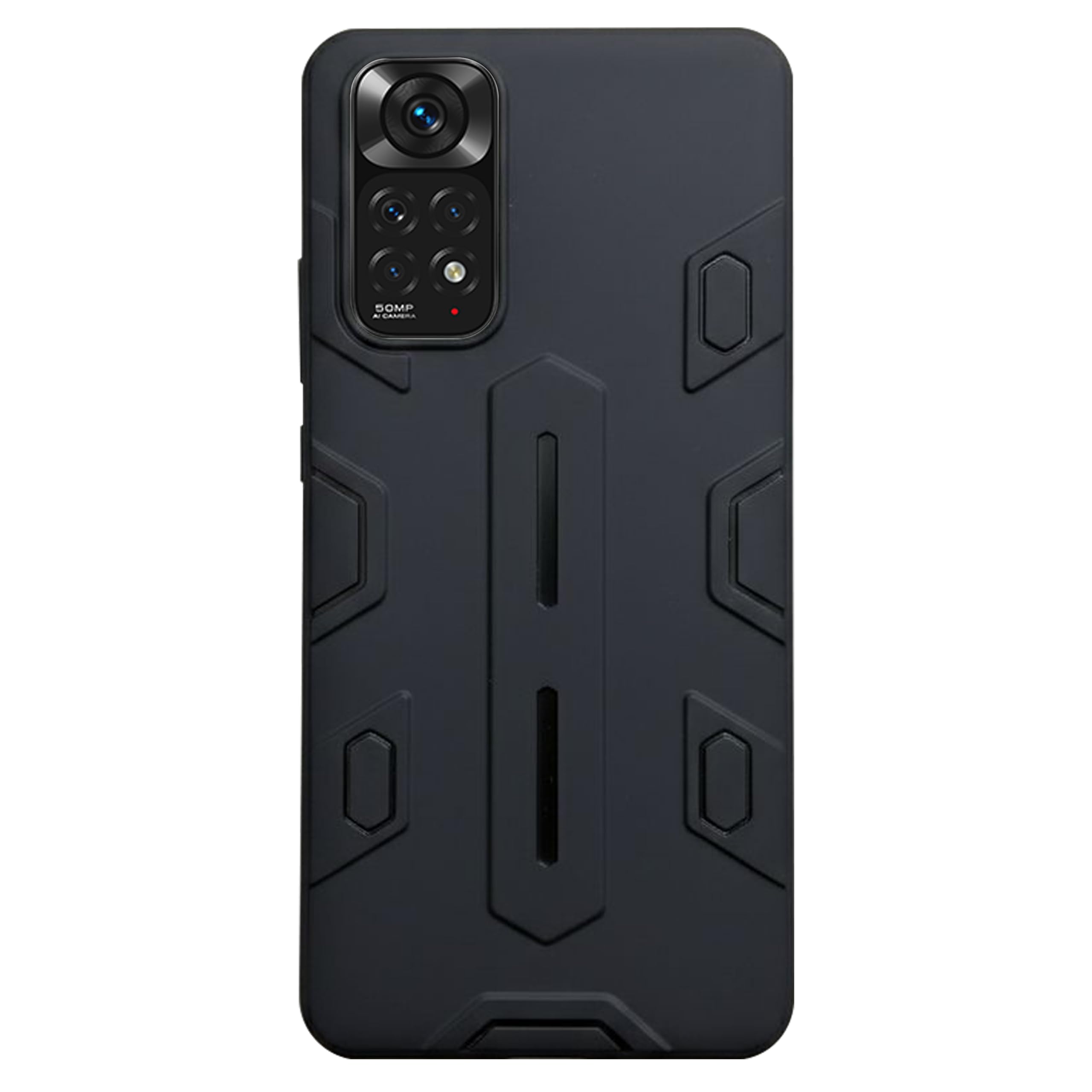 NIUKIN Soft Shield Pro Mobile Back Case for Xiaomi Redmi Note 11 / Xiaomi Redmi Note 11s | Shockproof Scratchproof Cover | Black