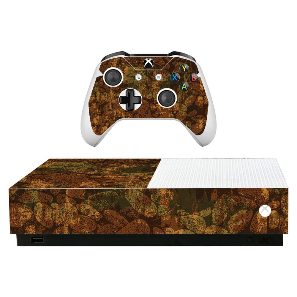 MightySkins Skin for Microsoft Xbox One S All-Digital Edition - River Stones | Protective, Durable, and Unique Vinyl Decal wrap Cover | Easy to Apply, Remove, and Change Styles | Made in The USA