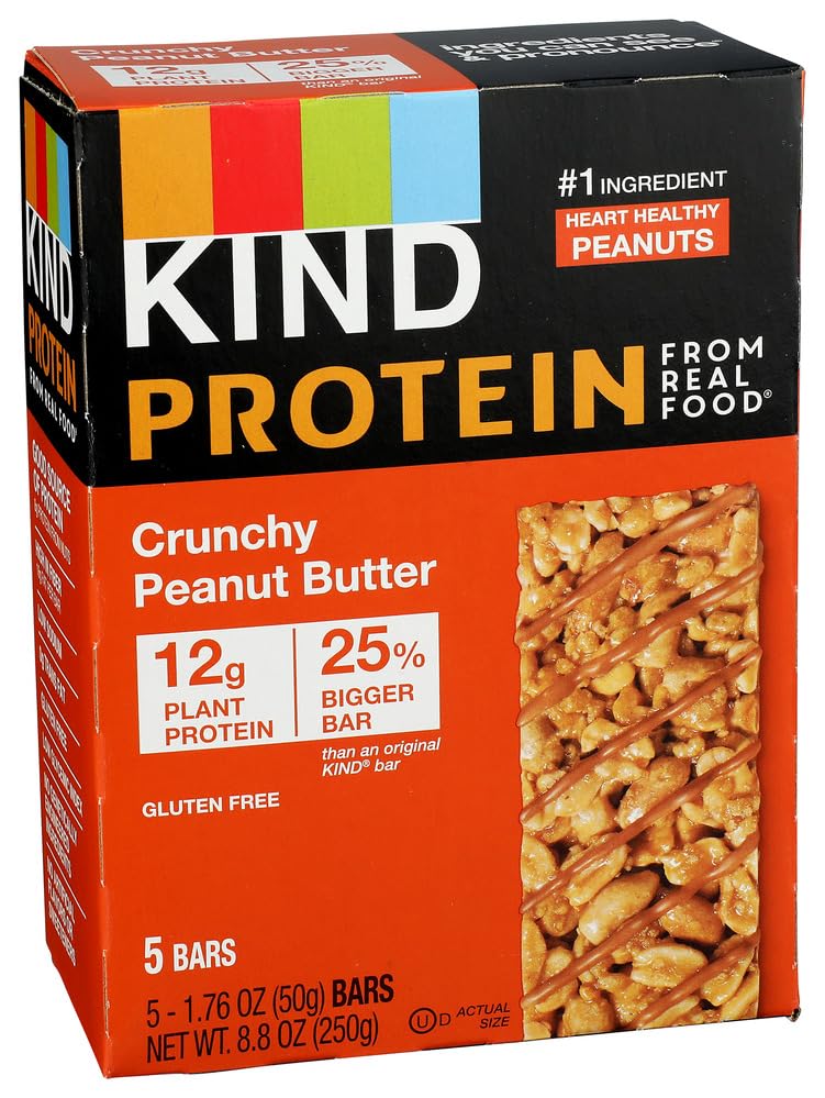 Image of KIND Protein, Crunchy Peanut Butter, 8oz (Pack Of 5)
