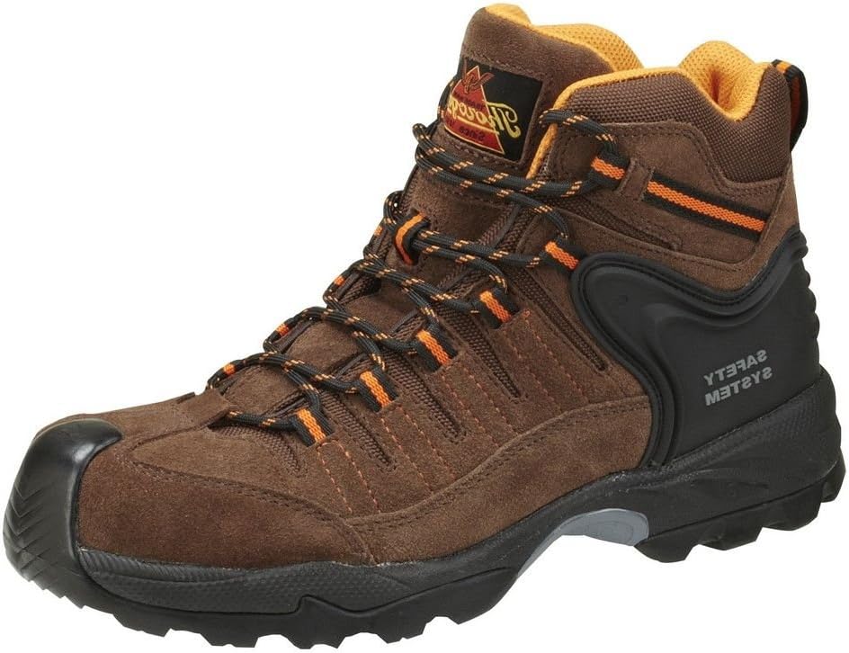 Thorogood Men's 4" Plain Toe Composite Safety Toe Boots- 8.5 W Brown