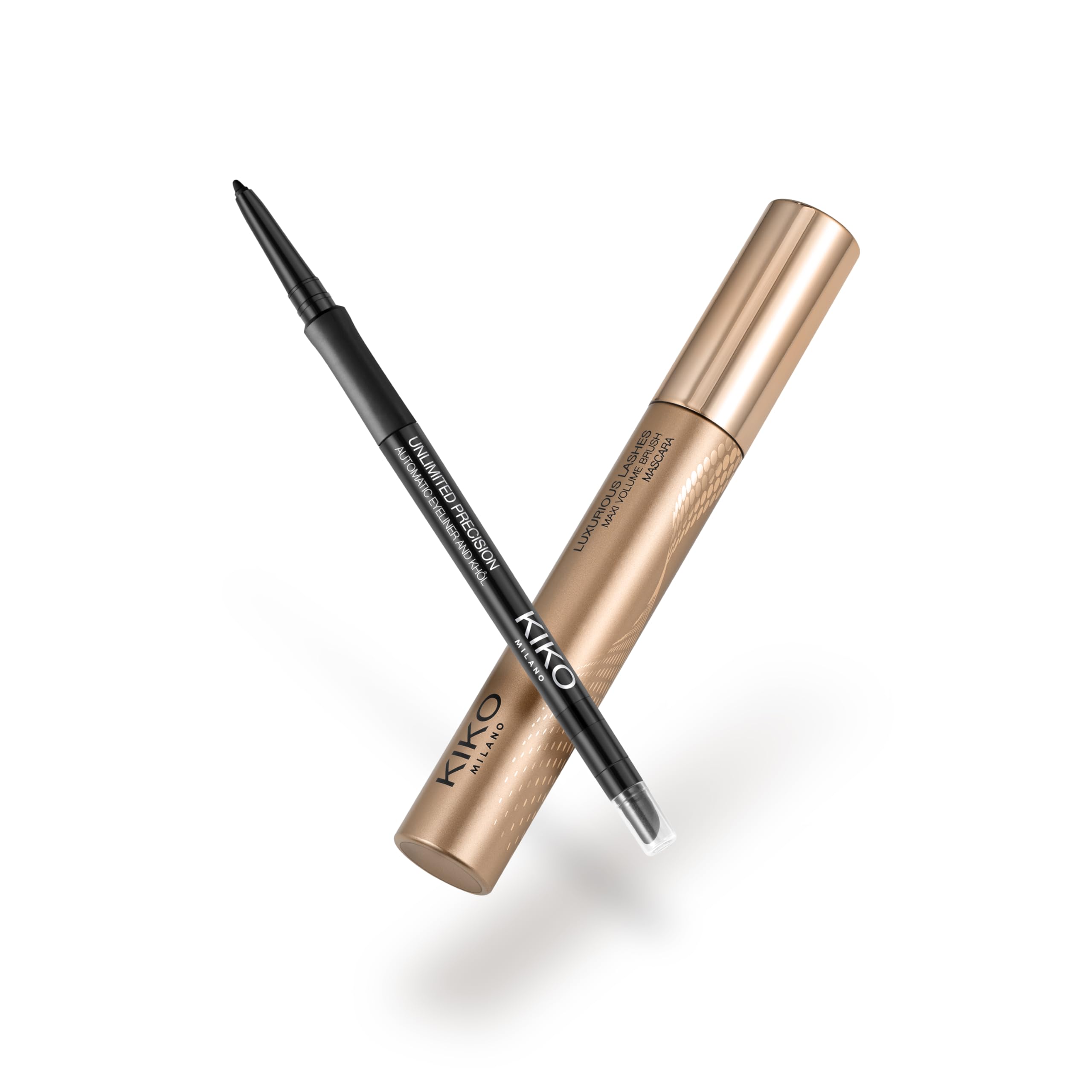 KIKO Milano Luxurious Eye Set, Zestaw Do Makijażu: 1 Tusz Do Rzęs Z Efektem Wymodelowanych Rzęs I 1 Kredka Do Oczu