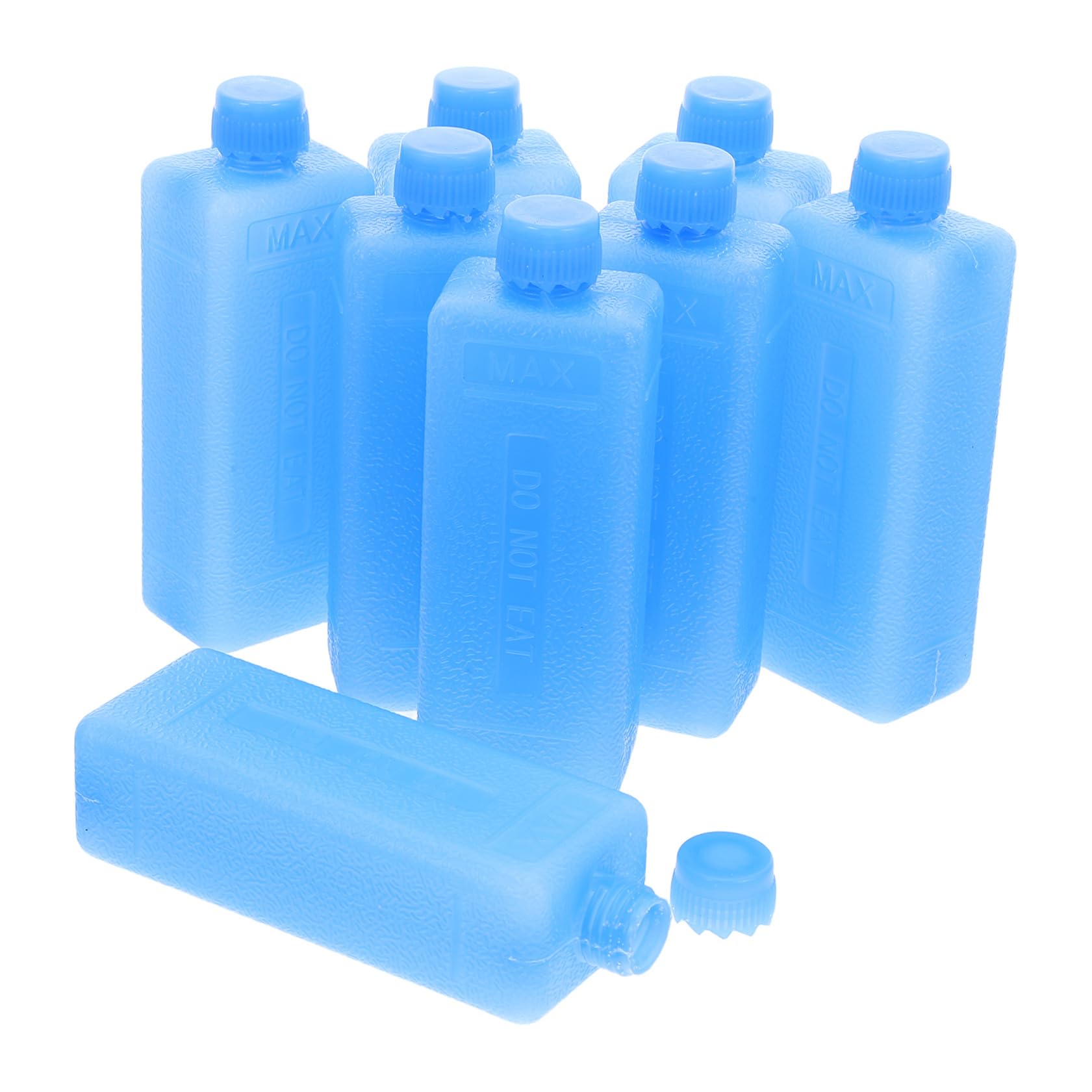 Cabilock 8PCS Mini Air Cooler Ice Packs, Reusable Freezer Blocks for Air Conditioning Fan, Ice Crystal Boxes for Instant Cooling and Personal Coolers - Blue