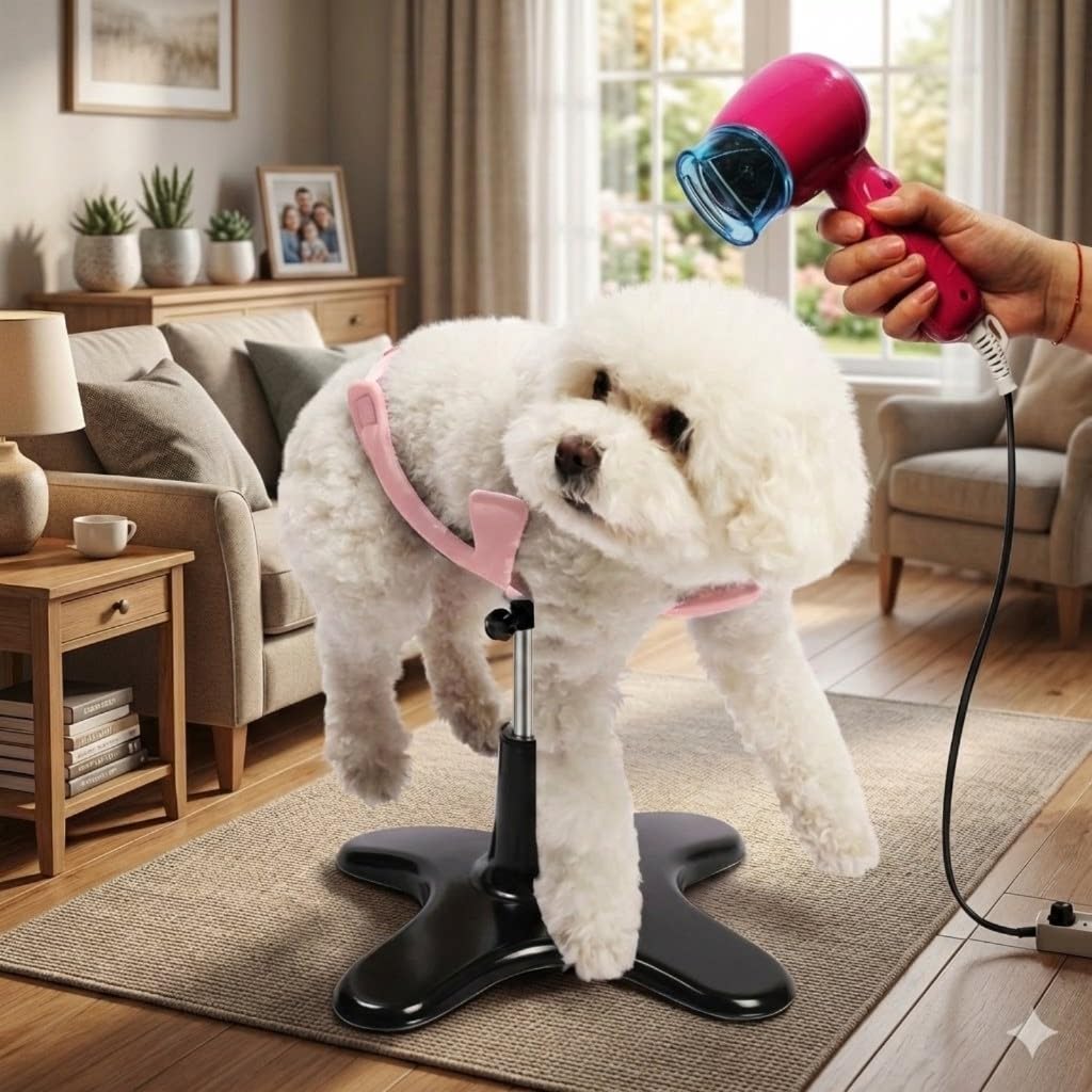 Supporto per la toelettatura multifunzionale animali domestici Rack ausiliario sicuro mani il bagno l asciugatura cura delle unghie e stabile regolabile uso domestico professionale