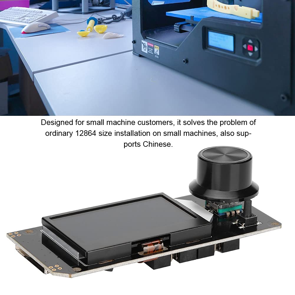 ASHATA LCD 12864 Smart Display, Module De Commande D'imprimante 3D MKS Mini 12864 LCD, écran De Contrôle LCD Avec Support De Carte SD Pour Marlin DIY