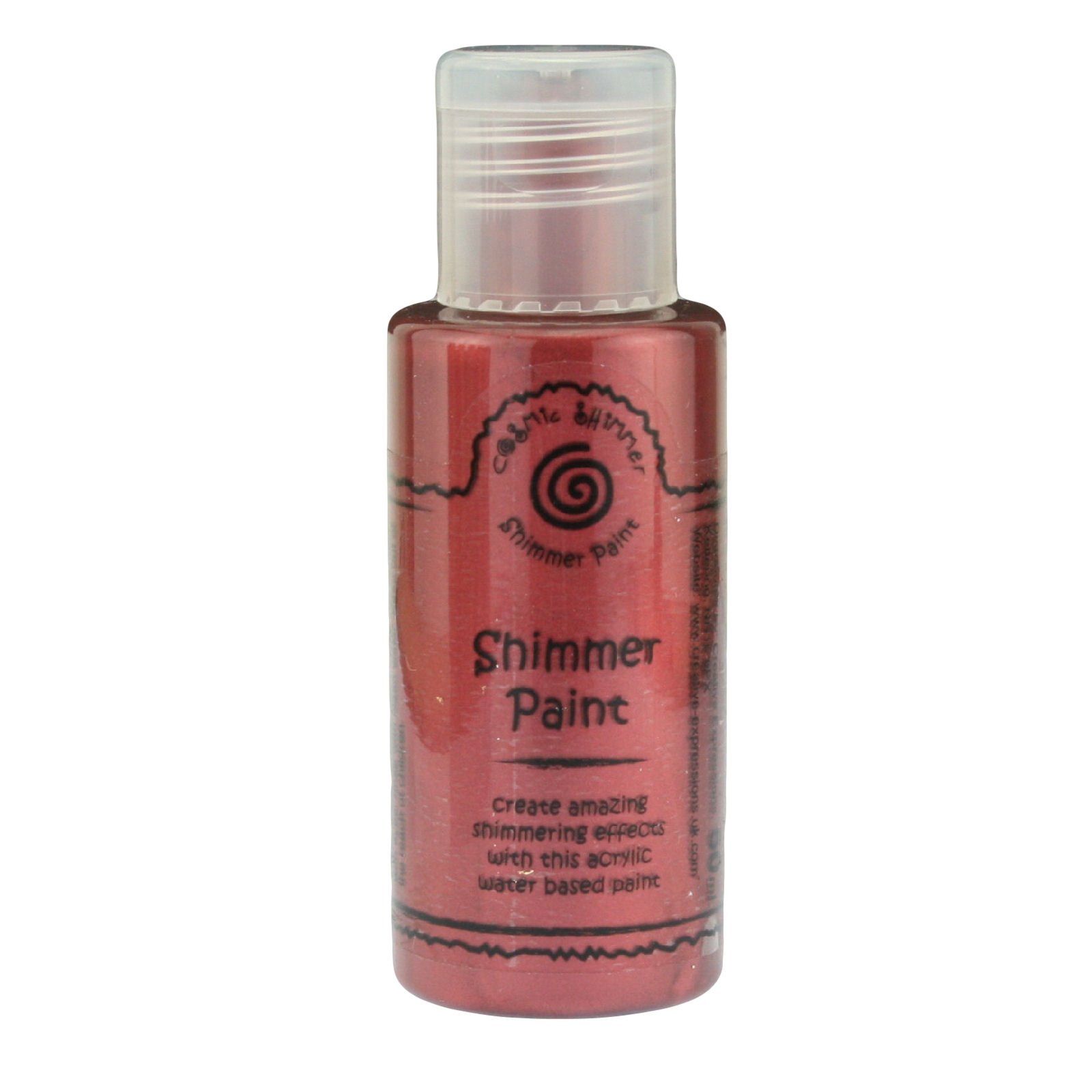 Cosmic Shimmer Acrylic Shimmer Paint 50ml - Victorian Red