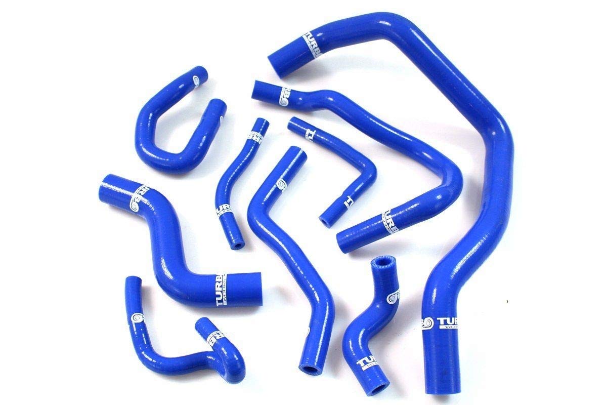 Kit de mangueras de silicona azul deportivo compatible con Honda Civic 1992 1993 1994 1995 1996 1997 1998 1999 2000 D15 D16 Vti E-2862 Manguera de silicona para radiador de desarrollo