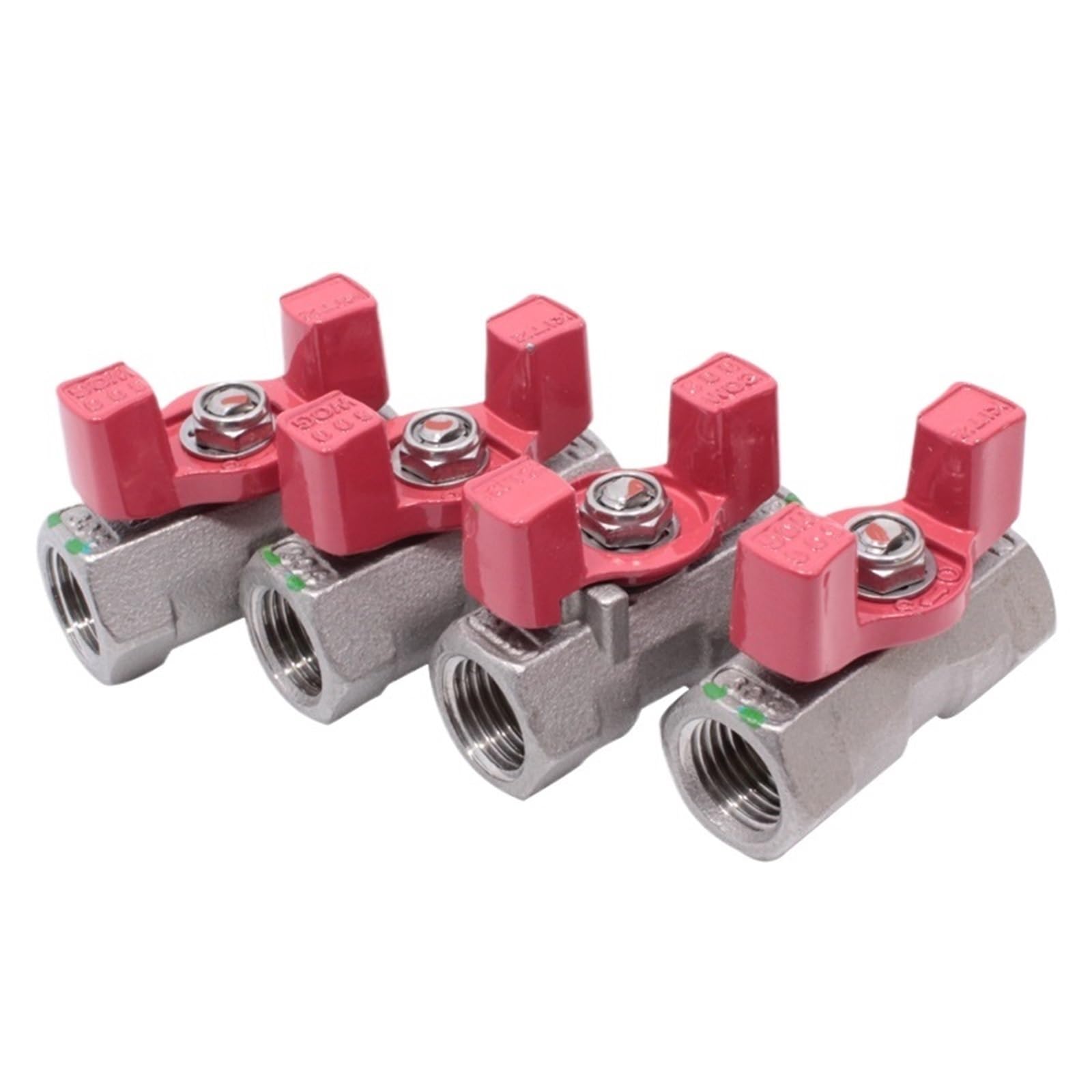 Válvula de bola KITZ UTKW DN20 de acero inoxidable 304 con maneta de mariposa para fluidos