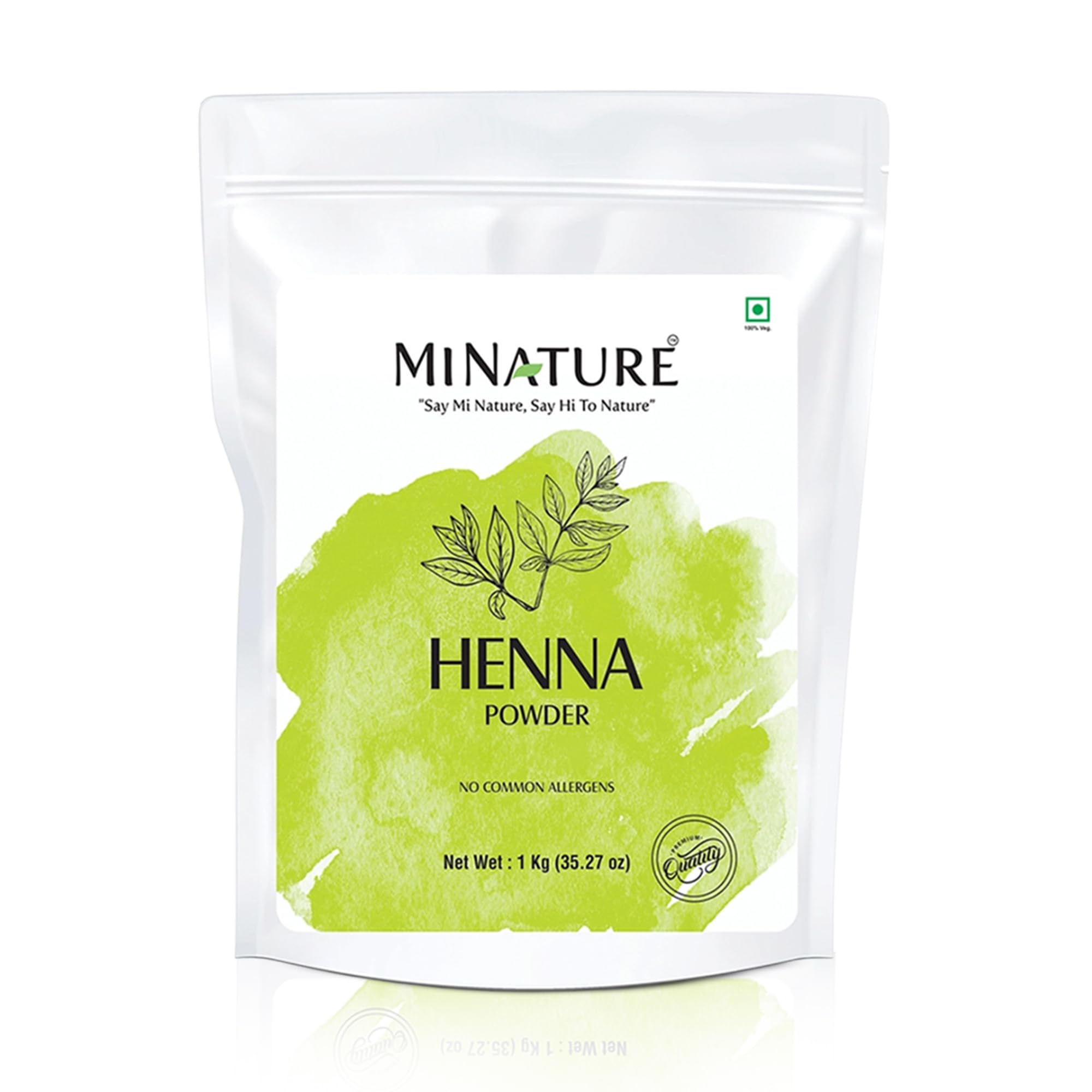 Mi Nature Pure Henna Mehndi Powder 1Kg (35oz) With Applicator | Naturally Plant-based sourced Henna for Hair Coloring & Care |Herbal Hair care | No added Preservatives-image-24