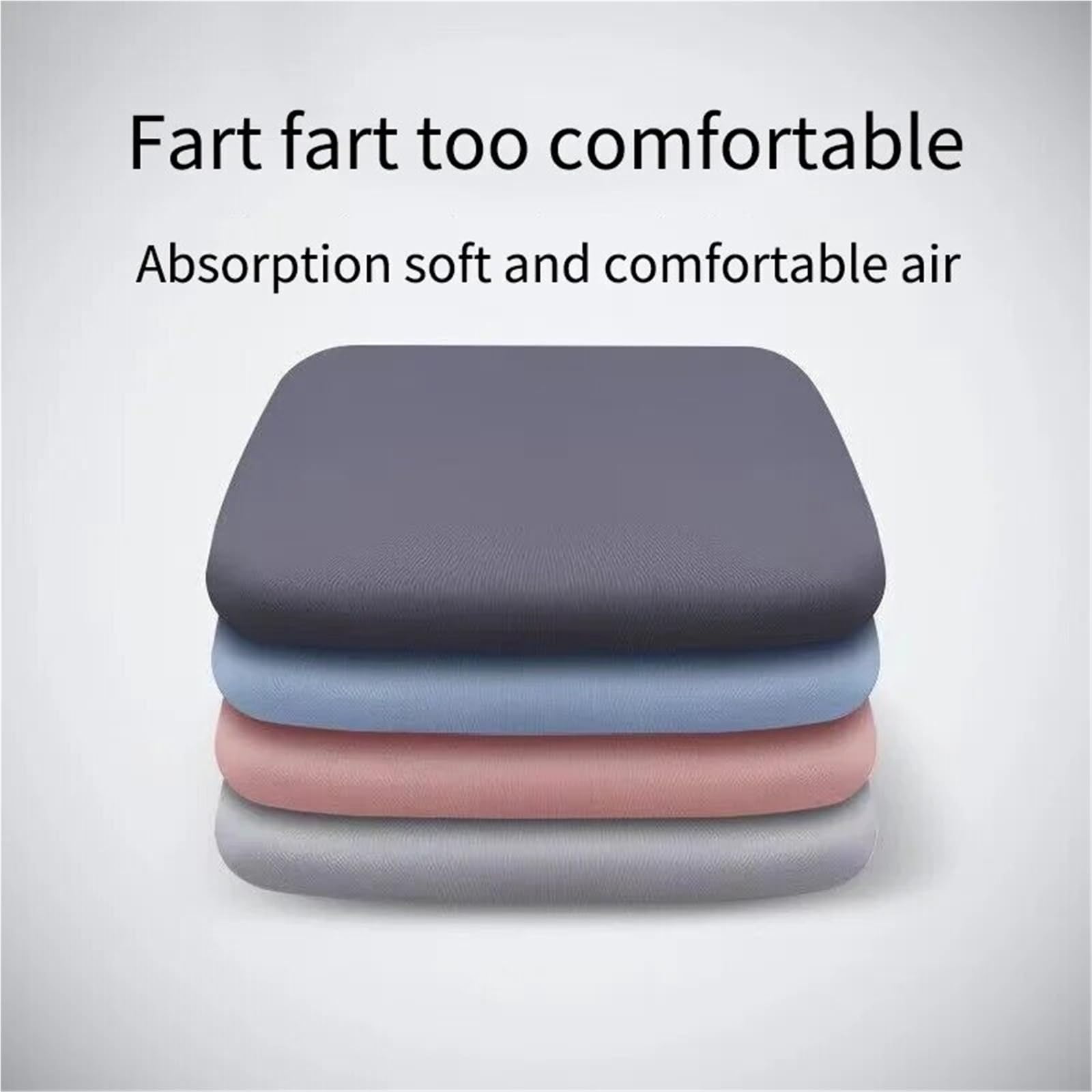 Memory Foam Sitzkissen Ergonomisches Memory-Baumwoll-Büro-Studentensitzkissen, Hämorrhoidenkissen, verlängertes Sitzen, Gotteswerkzeug Für Bürostuhl(Blue)