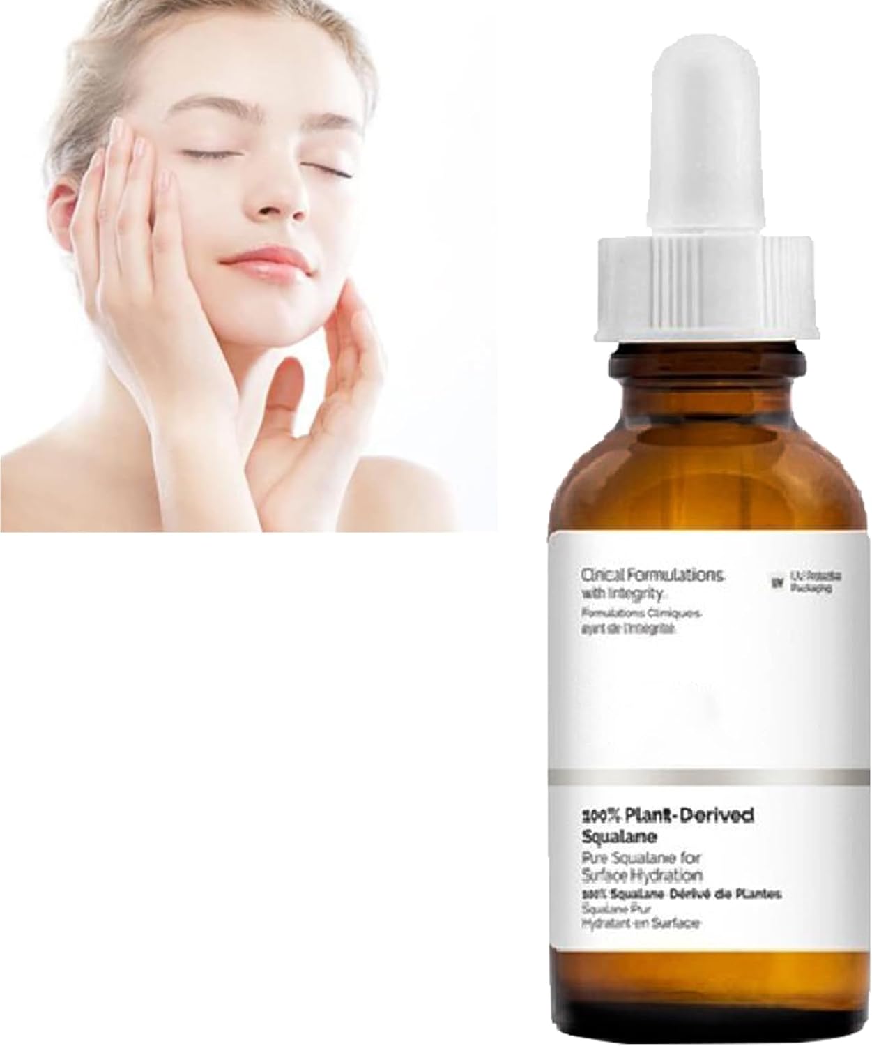 KOAHDE Squalane Oil Serum Deep Moisture,Squalane Hydrating Serum,Dark