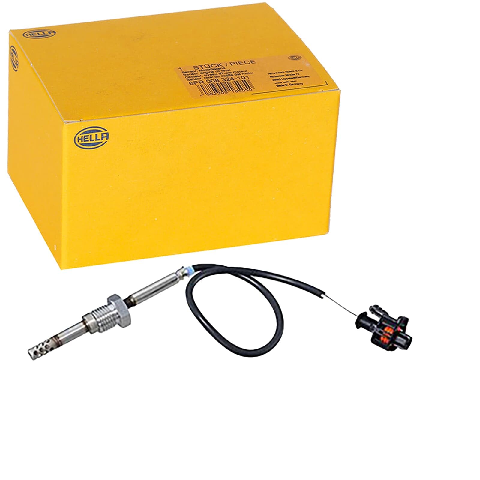 HELLA 6PT 010 376-561 Sensore, temperatura gas di scarico, 2 poli, avvitato, cavo: 270 mm | Compatibile con: CHEVROLET CAPTIVA, CAPTIVA Van, OPEL ANTARA A