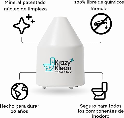 Miniatura 3 de Krazy Klean Pro Limpiador de Inodoro, Solución de Limpieza Doméstica, Limpiador de Inodoro Natural de Larga Duración para Manchas y Anillos de Agua