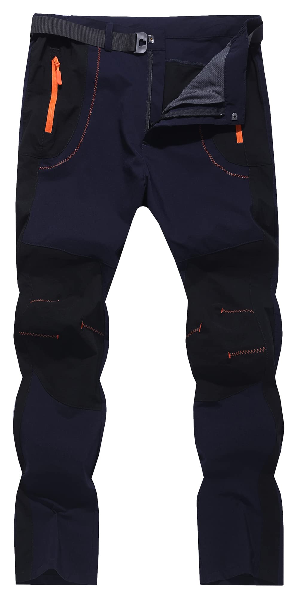 KELOIFUT Men's Hiking Cargo Pants Quick-Dry Outdoor Water Resistant Lightweight Mountain Breathable Zipper Pocket Work Pants