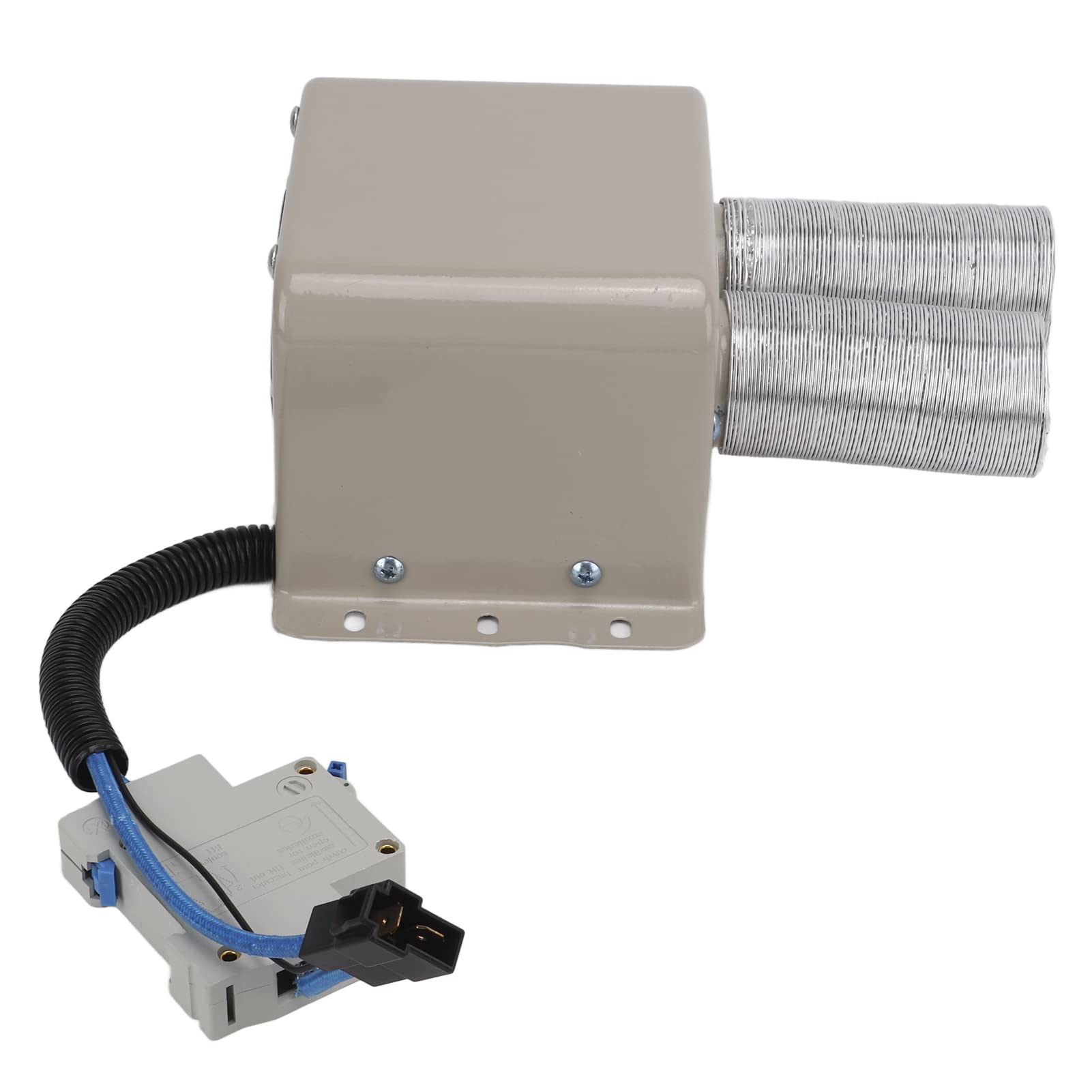 Elektrischer Abtauheizer für Autos, tragbarer Scheibenheizlüfter mit 800 W und zwei Luftauslässen, schnelles Keramik-Abtauheizgerät für das Auto – ideal für Winterfahrten und (12V)