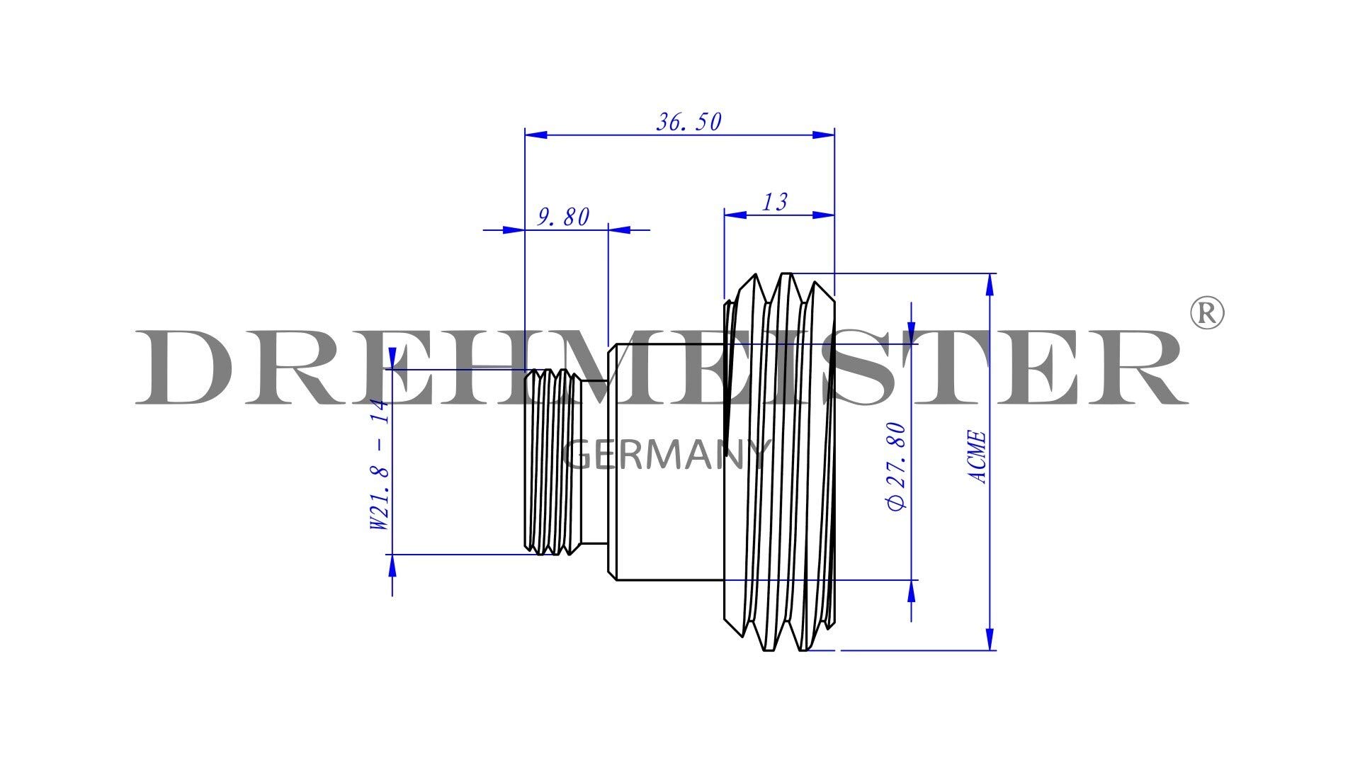 LPG Adapter Set W21.8x1/14 (Acme, Dish)