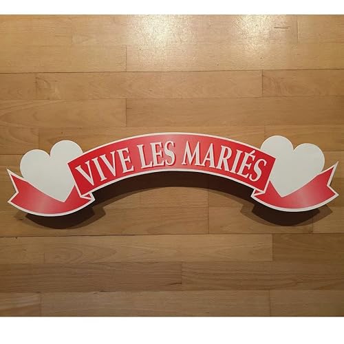 30861 - Banderole Carton Vive Les Mariés L66 H16 cm