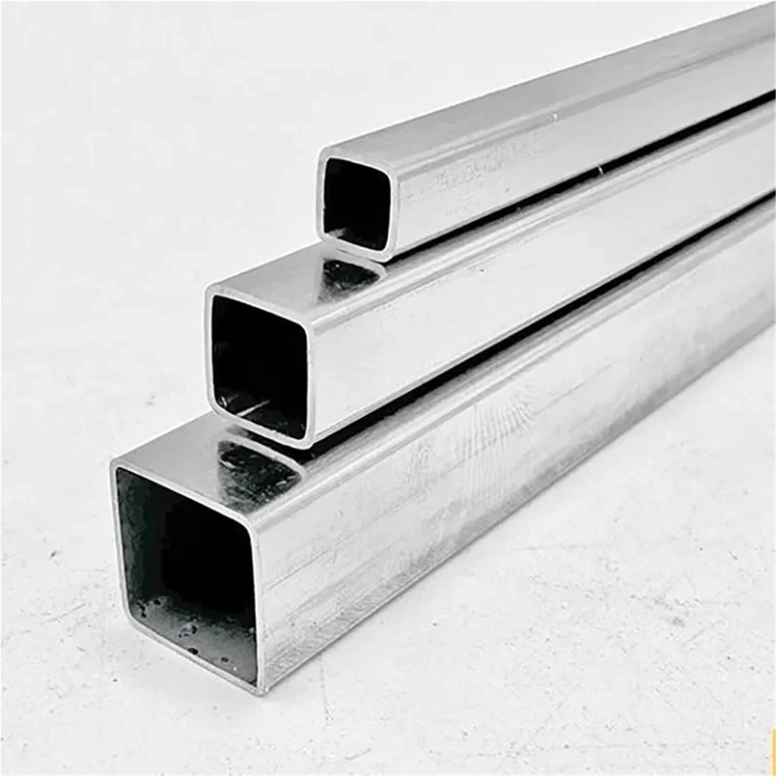 Edelstahlrohre Vierkantrohr aus Edelstahl, rechteckiges Rohr Metall(Length 100mm,20x20x3mm 1pc)
